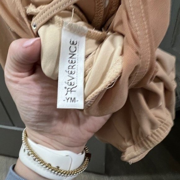 REVERENCE dance Leotard Sequined.  Very pretty. Size YM. - Picture 3 of 5